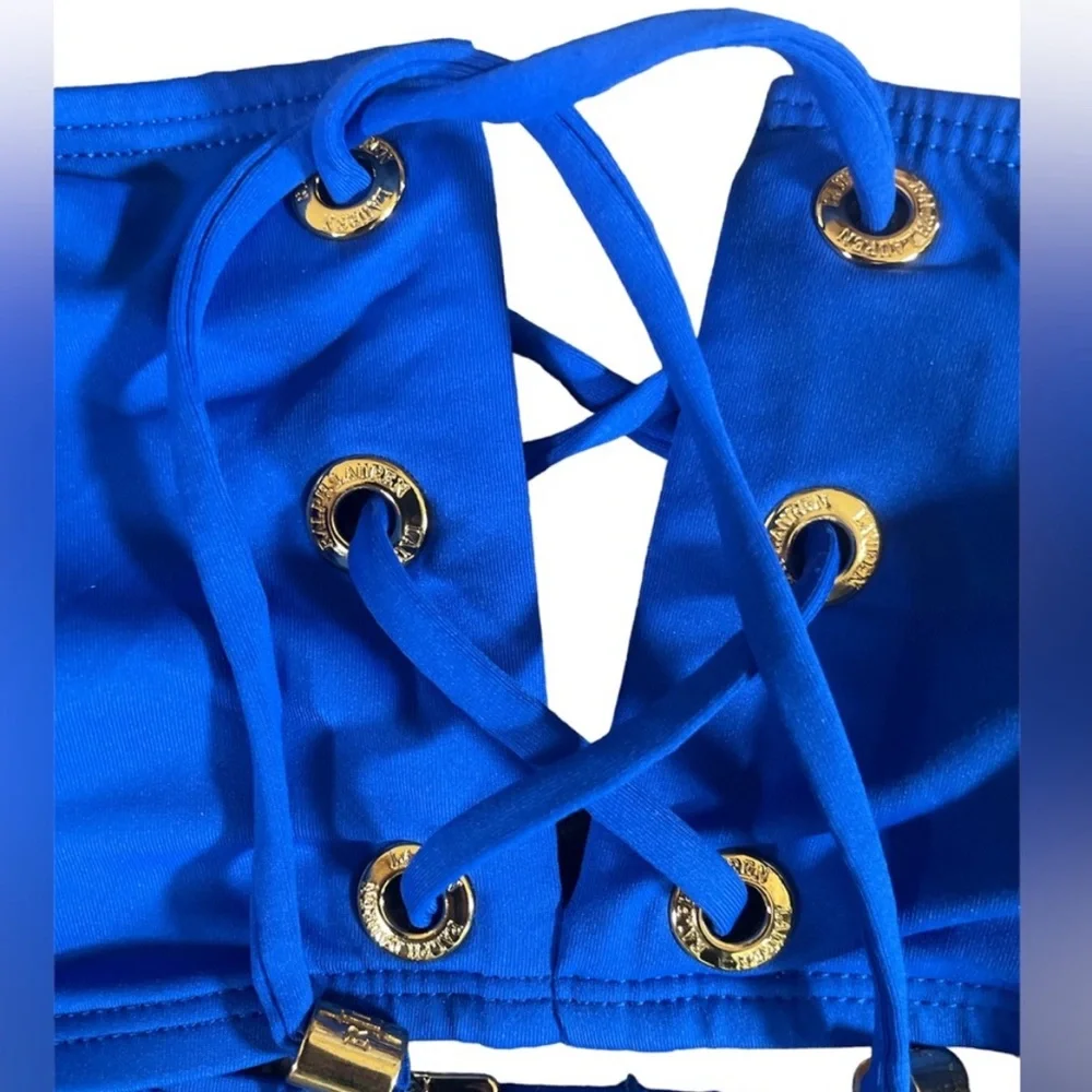 Lauren Ralph Lauren royal blue bikini swim top - Picture 3 of 6